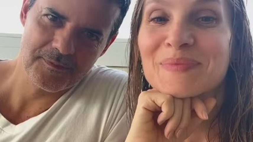 Jorge Pontual e a mulher, Marcelle Lacerda (Foto: Reprodução/Instagram)