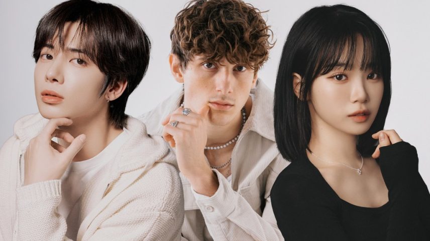 JVKE se juntou a KIM CHAEWON do LE SSERAFIM e TAEHYUN do TOMORROW X TOGETHER no animado single de verão 'Butterflies.' (Foto: Reprodução)