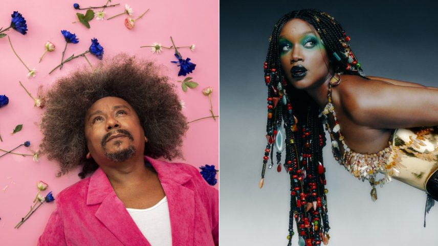 Chico César e Iza: encontro de gerações (Foto: Ana Lefaux e MarVin)