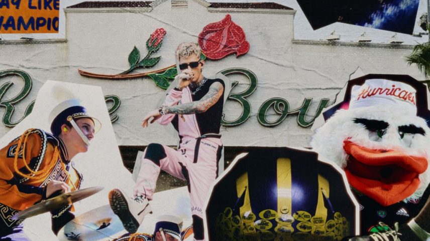 A nova música de Machine Gun Kelly, 'Don't Wait Run Fast', será o hino da cobertura da temporada de futebol universitário da ESPN 2025-2026. (Foto: Reprodução)
