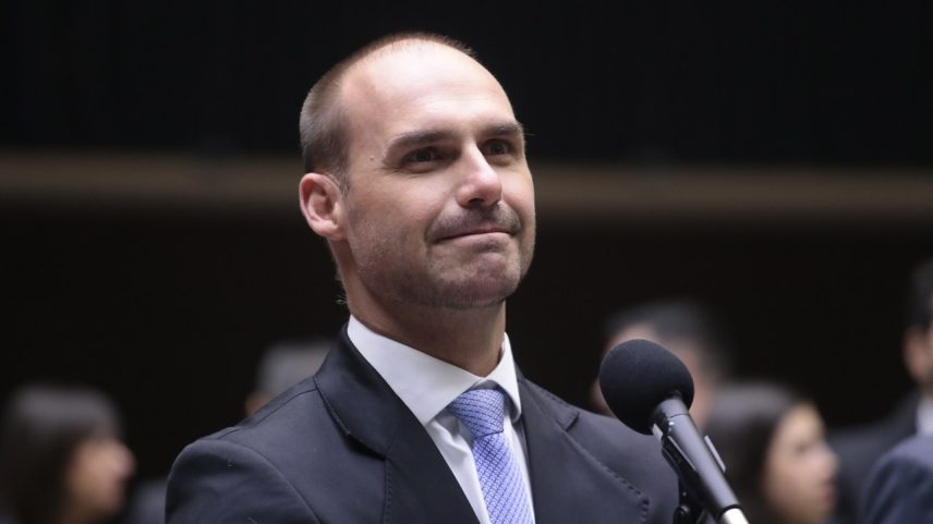 Deputado Eduardo Bolsonaro (PL-SP) em sessão na Câmara dos Deputados (Foto: Bruno Spada/Câmara dos Deputados)