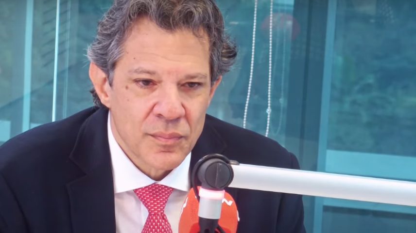 Ministro da Fazenda, Fernando Haddad, em entrevista à CBN. (Foto: Reprodução)