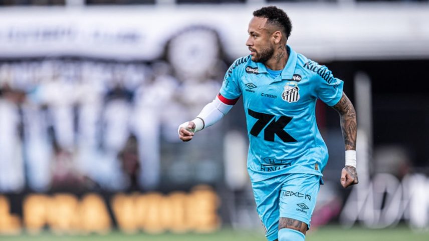 Neymar renovou com o Santos até dezembro de 2025. (Foto: Raul Baretta/Santos)