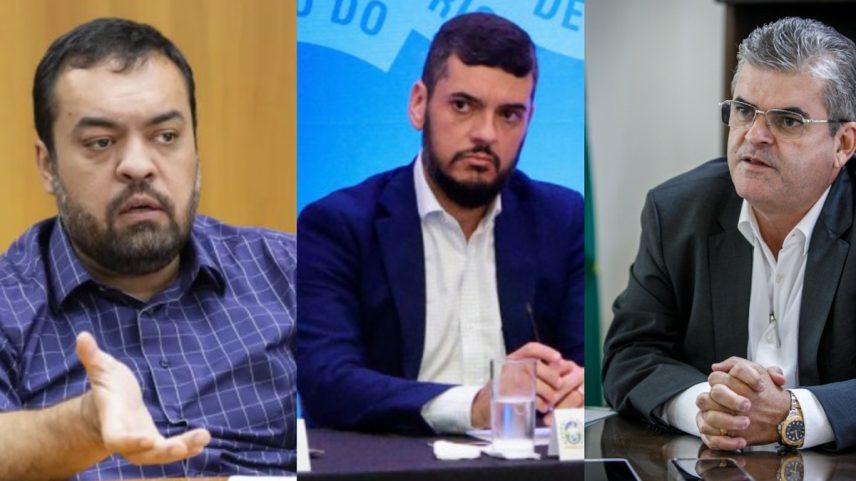 Castro, Bacellar e Washington Reis (Foto: Leo Martins / Rafael Campos (Gov RJ) / Brenno Carvalho)