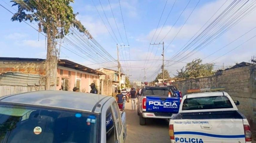 Local do ataque no Equador, que deixou ao menos nove mortos (Foto: Redes sociais/Ministério Público do Equador)