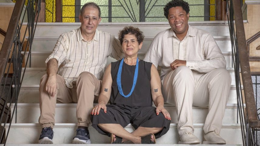 Júlio Fisher, Duca Rachid, Elisio Lopes Jr. — Foto: Globo/Paulo Belote