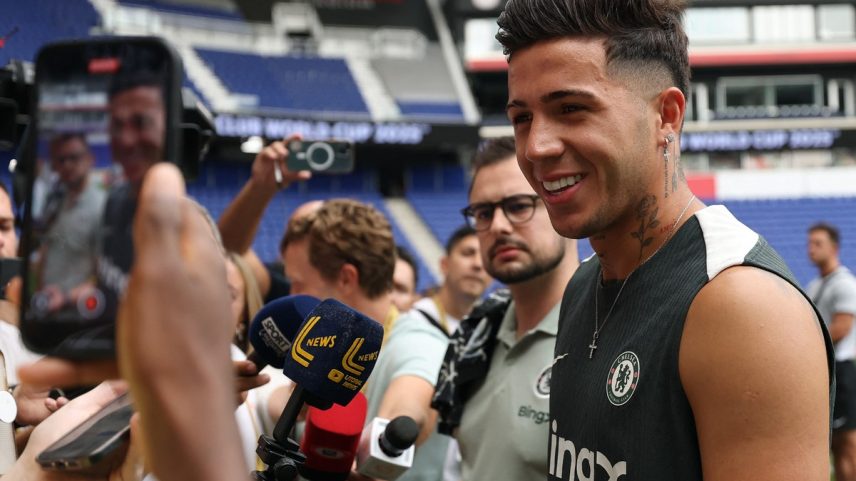 Enzo Fernández vibra com reforço de João Pedro e vê PSG com atuação ‘surpreendente’ antes de final (Foto: Buda Mendes/Getty Images/AFP)