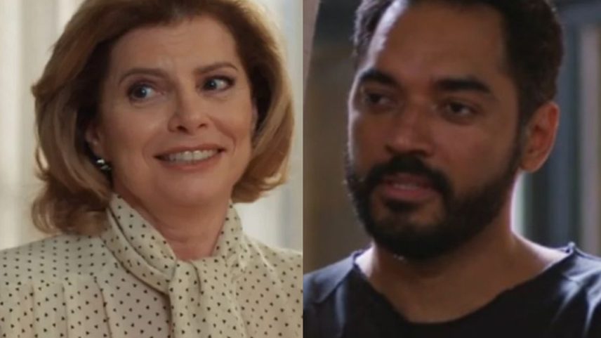 Débora Bloch e Thomás Aquino vivem Odete Roitman e Mário Sérgio em 'Vale Tudo' (Foto: TV Globo)