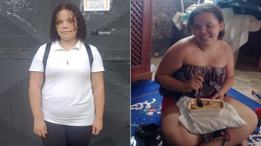 Yara Melo Delfino, de 12 anos, desapareceu após sair de casa em Santos (Foto: Arquivo Pessoal)