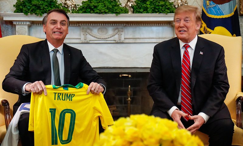 Encontro de Donald Trump com Jair Bolsonaro em 2019 (Foto: Alan Santos/PR/Divulgação)