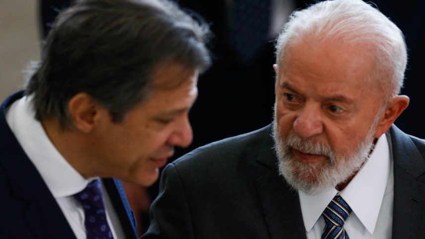 Lula e Haddad durante o lançamento do Plano Safra 2024/2025 da Agricultura Familiar em 3 de julho de 2024 (Foto: WILTON JUNIOR/ESTADÃO CONTEÚDO)