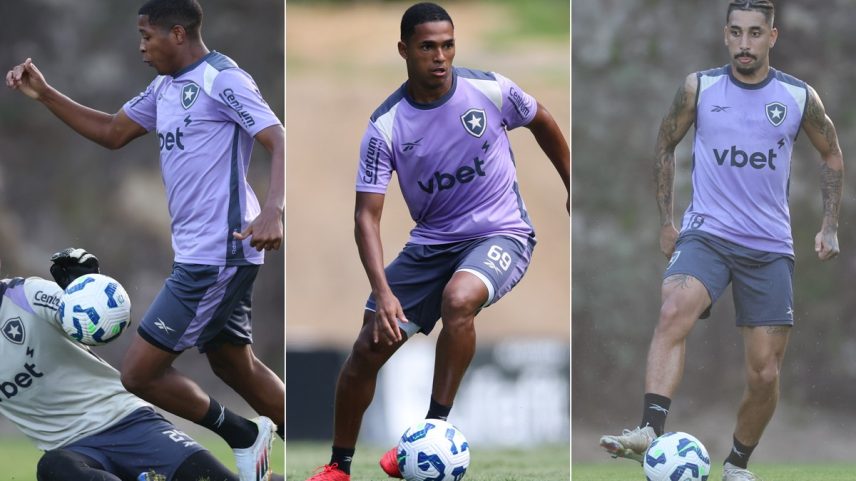 Botafogo acertou a saída de trio da base para o futebol português (Foto: Vítor Silva/Botafogo)