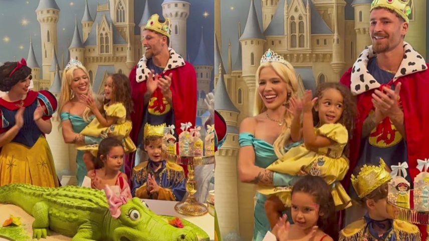 Léo Pereira homenageia enteada e celebra com Karoline Lima os 3 anos de Cecília (Foto: Reprodução Instagram)