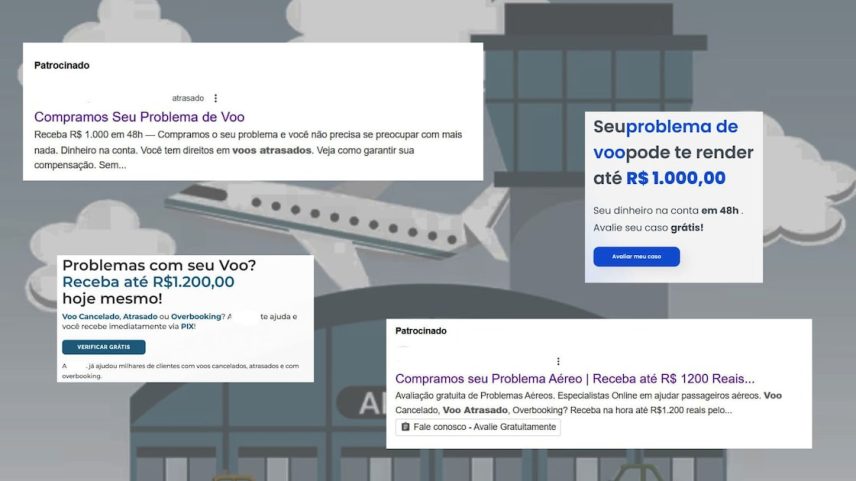 Advogados especializados nesse tipo de processo e as empresas mais conhecidas no segmento se promovem justamente divulgando o número de processos vencidos e detalhando casos (Foto: Reprodução)