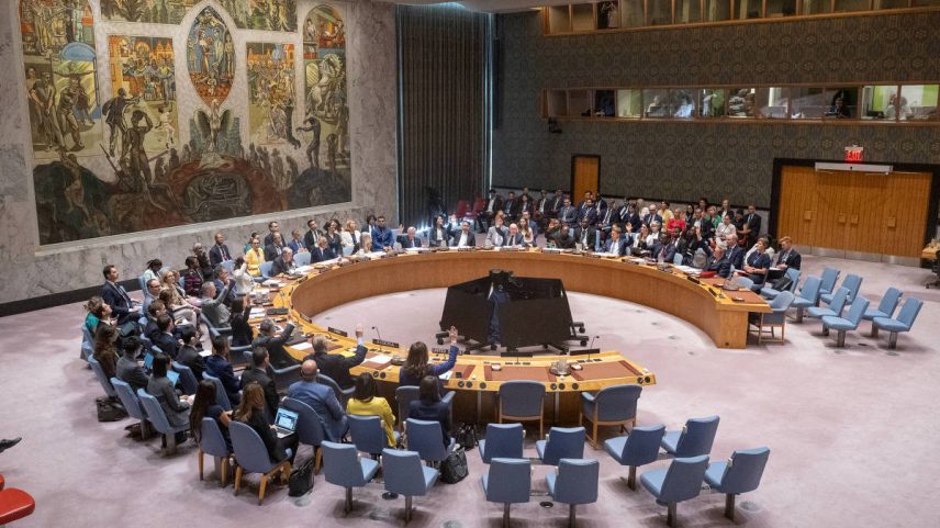 Reunião do Conselho de Segurança da ONU em julho, em Nova York (Foto: Eskinder Debebe - 22.jul.25/UN Photo via Xinhua)