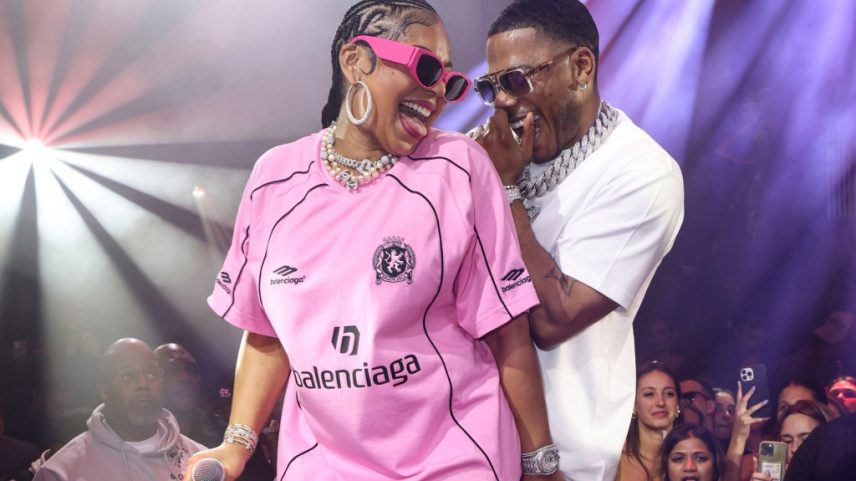 Nelly jogou um jogo de "Isso ou Aquilo" com 'Cocoa Butter' enquanto escolhia seu sucesso favorito da esposa, Ashanti. (Foto: Reprodução)