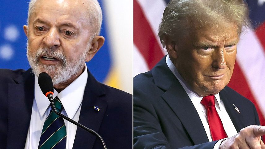 Os presidentes do Brasil, Lula, e dos Estados Unidos, Donald Trump (Foto: Gabriela Biló/Folhapress e Carlos Barria/Reuters)