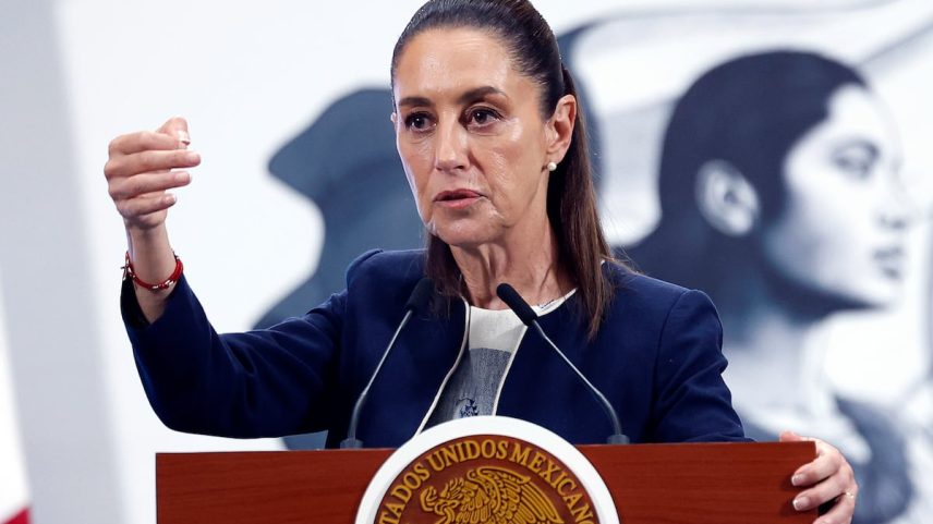 Claudia Sheinbaum, na Cidade do México, em 14 de julho de 2025. (Foto: Sáshenka Gutiérrez/EFE)