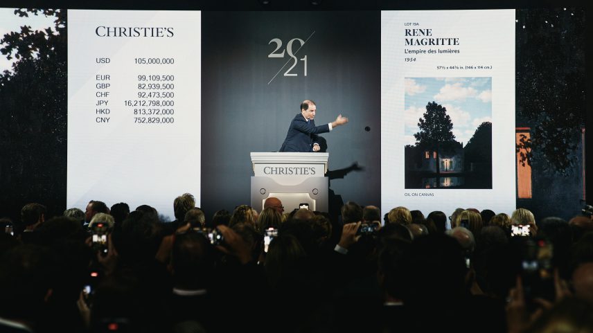 Christie's Adrien Meyer faz uma apresentação. (Foto: COURTESY CHRISTIES)