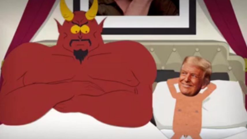 Satanás e Trump na nova temporada de 'South Park' (Foto: Reprodução)
