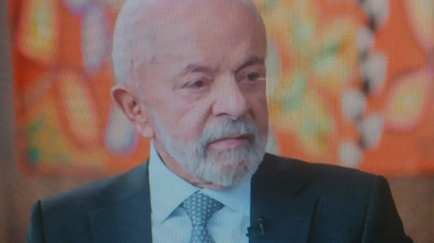 Lula em entrevista ao Jornal Nacional sobre as tarifas de Trump (Foto: reprodução)