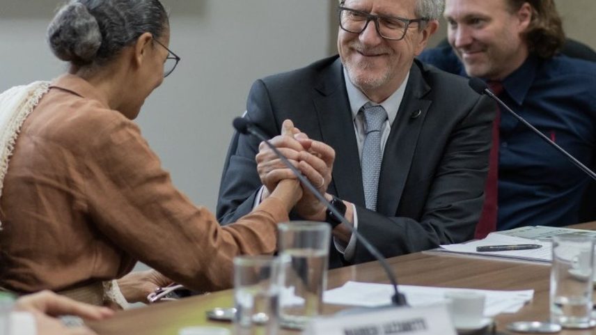 João Paulo Capobianco e Marina Silva (Foto: Reprodução/Marina Silva)