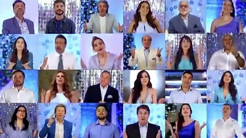Mensagem de final de ano da RedeTV (Foto: Reprodução)