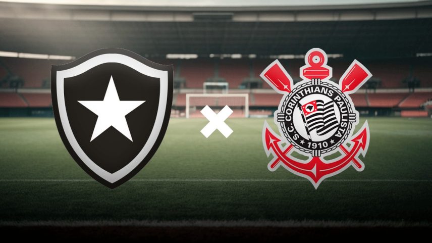 Botafogo e Corinthians (Foto: Editoria de Artes)