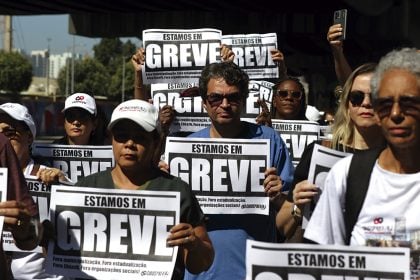 Servidores. O funcionalismo público foi responsável por 55% do total de greves registradas no território nacional em 2023 (Foto: Tânia Rêgo/Agência Brasil)
