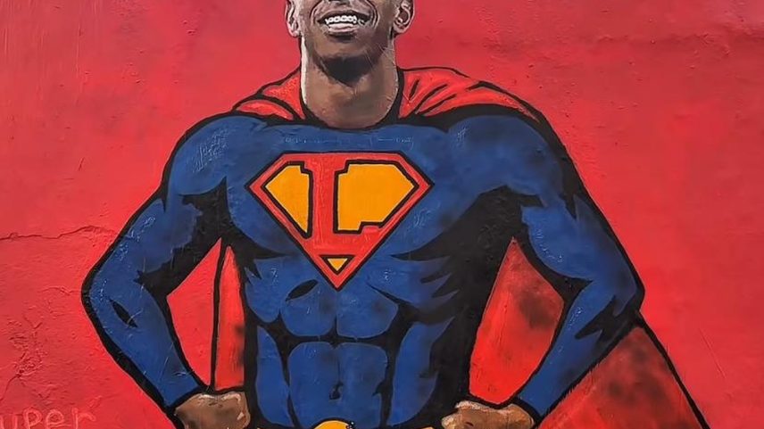 Super Lamine: Yamal é homenageado em grafite em Barcelona (Foto: Reprodução / Instagram)