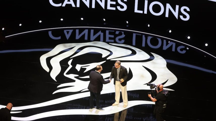 Palco central do Cannes Lions no Palais des Festivals, 2025 (Foto: Thomas Niedermueller/ Getty/ Divulgação)
