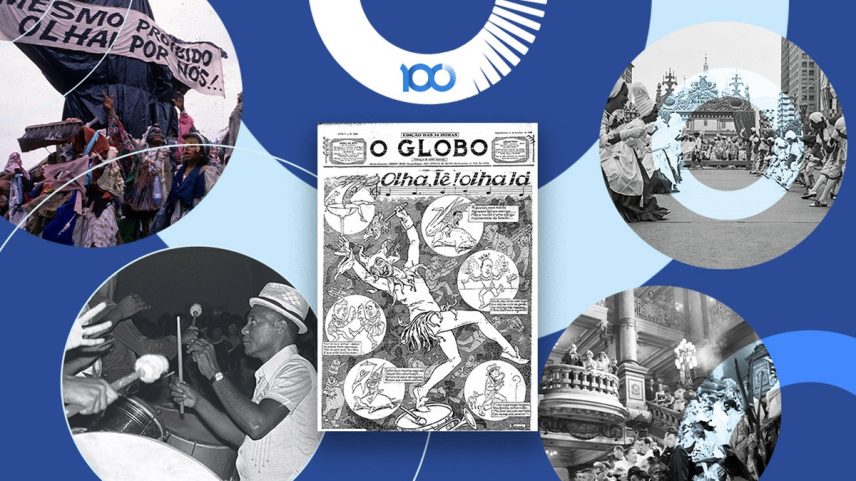 O GLOBO acompanhou a transformação do carnaval desde a década de 1920 (Foto: Acervo O GLOBO)