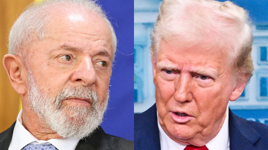 O presidente do Brasil, Luiz Inácio Lula da Silva, e o dos Estados Unidos, Donald Trump (Foto: Marcelo Camargo/Agência Brasil/Roberto Schmidt/AFP)