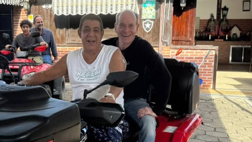 Zeca Pagodinho e Ney se divertem em Xerém, refúgio do sambista na Baixada Fluminense (Foto: Reprodução/Instagram)