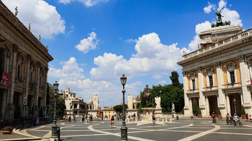 Monte Capitolino, praça em Roma, na Itália (Foto: Pexels)