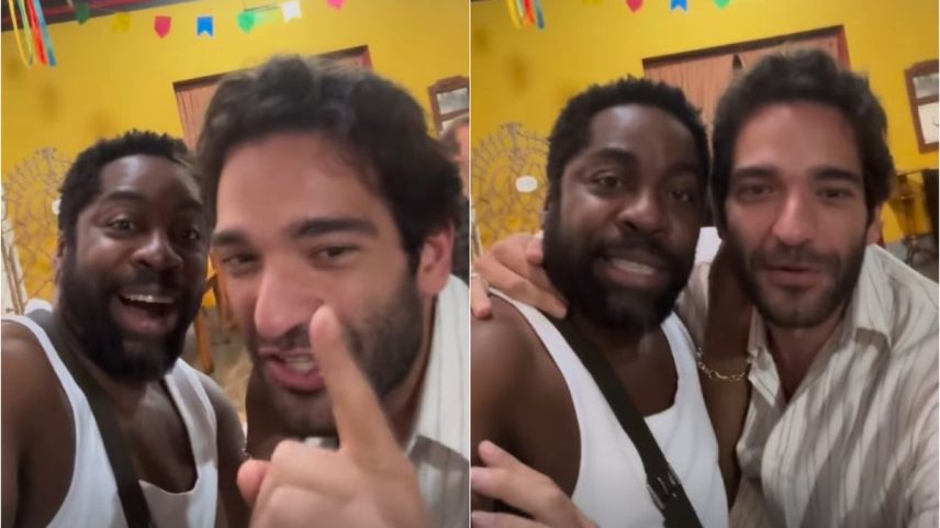 Lázaro Ramos e Humberto Carrão (Foto: Reprodução/Instagram)