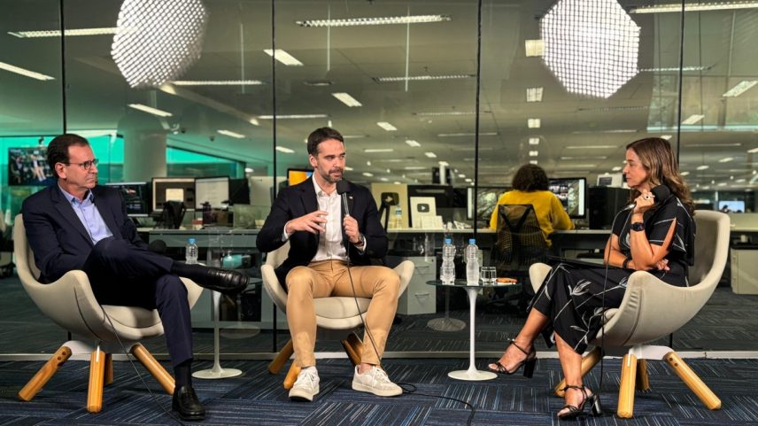 O GLOBO transmite encontro entre Eduardo Leite e Paes para discussão de futuro do país — Foto: Júlia Aguiar