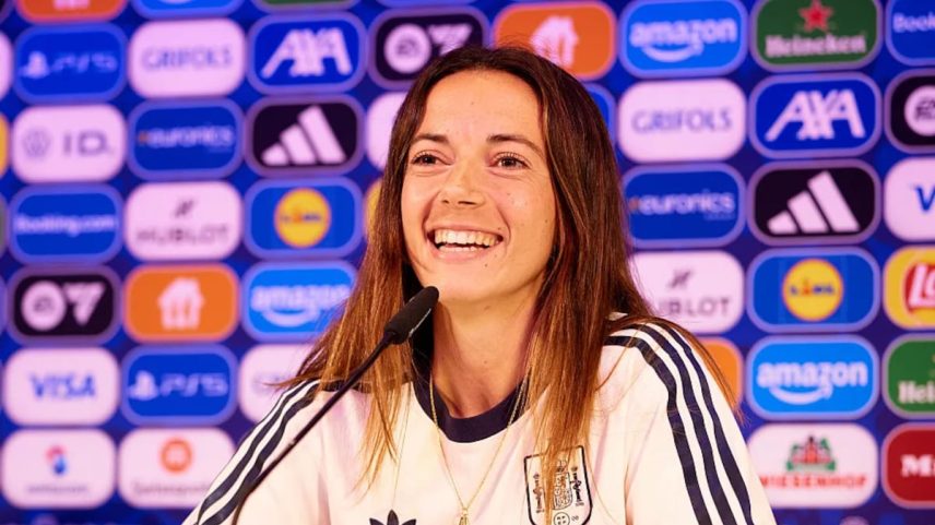 Aitana Bonmatí, durante uma roda de imprensa na quinta-feira, 17 de julho. (Foto: RFEF - Europa Press)