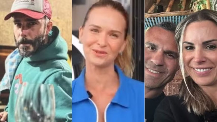 Thiago Rodrigues, Fernanda Rodrigues e o casal (Foto: Reprodução/Instagram)