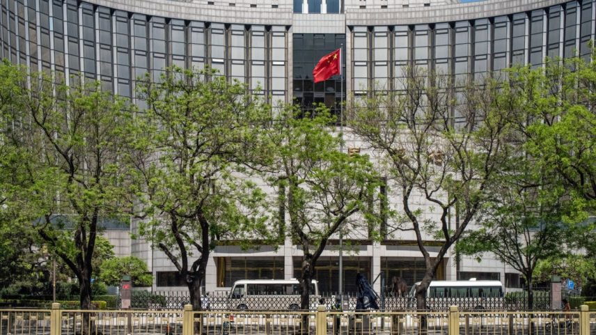 Edifício do Banco Popular da China em Pequim (Foto: Bloomberg)