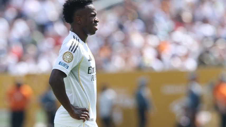 Vini Jr. pelo Real Madrid (Foto: Alex Grimm/Getty Images/AFP)