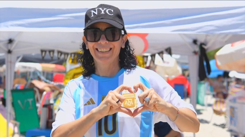 Beneficiados pelo câmbio, argentinos vieram em massa ao Brasil nos primeiros seis meses do ano. (Foto: Reprodução/TV Globo)