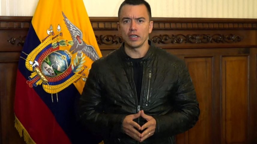 Daniel Noboa, presidente do Equador, propõe 'castração química' para estupradores (Foto: AFP)