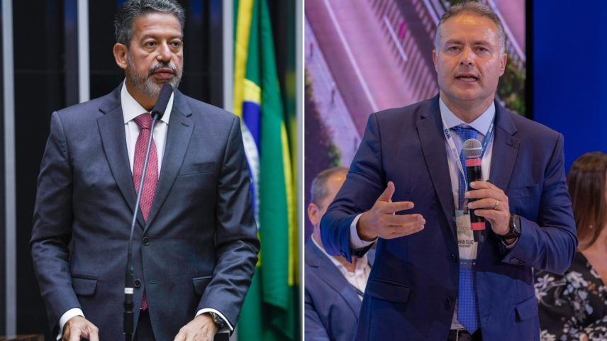 Arthur Lira e Renan Filho (Foto: Edilson Rodrigues/Agência Senado/MTransportes)