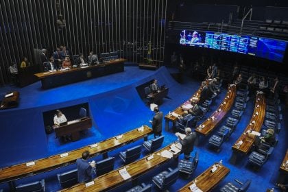 Plenário do Senado Federal durante sessão deliberativa ordinária. (Foto: Jonas Pereira/Agência Senado)
