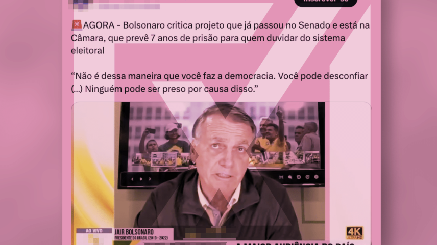 Senado quer punir mentiras eleitorais, não críticas ao sistema de votação (Foto: Projeto Comprova)
