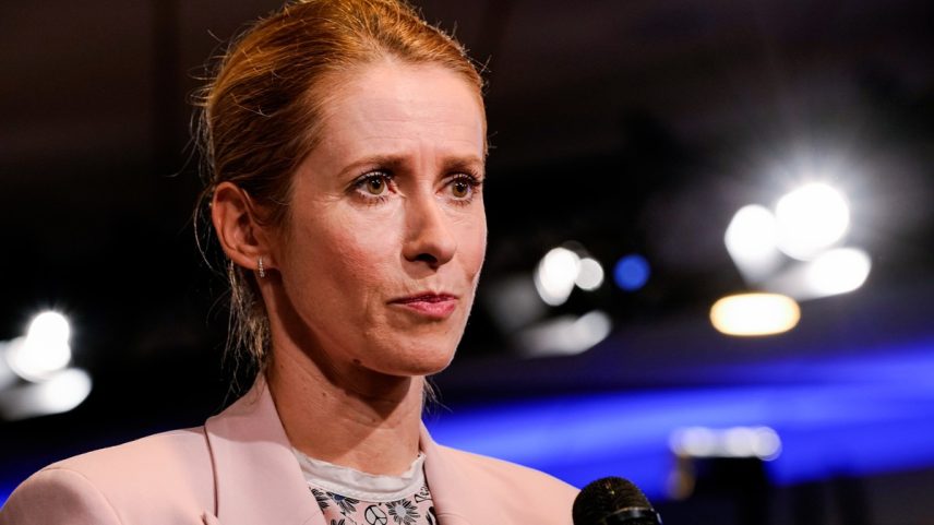Chefe de diplomacia da União Europeia, Kaja Kallas anuncia acordo com Israel para expandir o fluxo de ajuda humanitária na Faixa de Gaza (Foto: Lina Selg/Bloomberg)