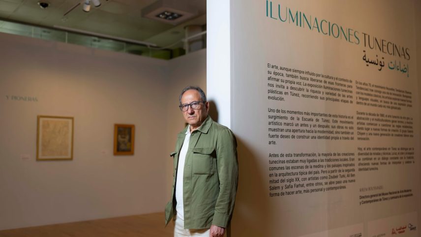 Najib Abu Warda, ontem durante uma entrevista com EL PAÍS na Casa Árabe de Madrid. (Foto: Inma Flores)