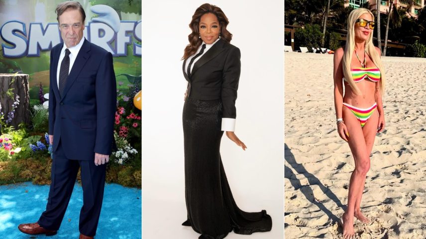 John Goodman, Oprah e Tori Spelling — Foto: Amy Sussman/Getty Images via AFP, Dalvin Adams/Reprodução/Instagram e Reprodução/Instagram