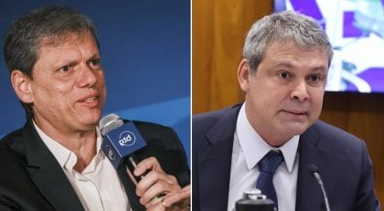 Tarcísio de Freitas (Republicanos) e Lindbergh Farias (PT-RJ). Fotos: Marina Ramos/Câmara dos Deputados e Vinicius Rosa/Governo do Estado de SP